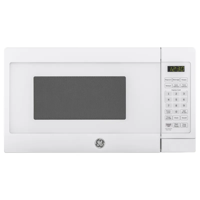 0.7 Cu. Ft. Small Countertop Microwave In White