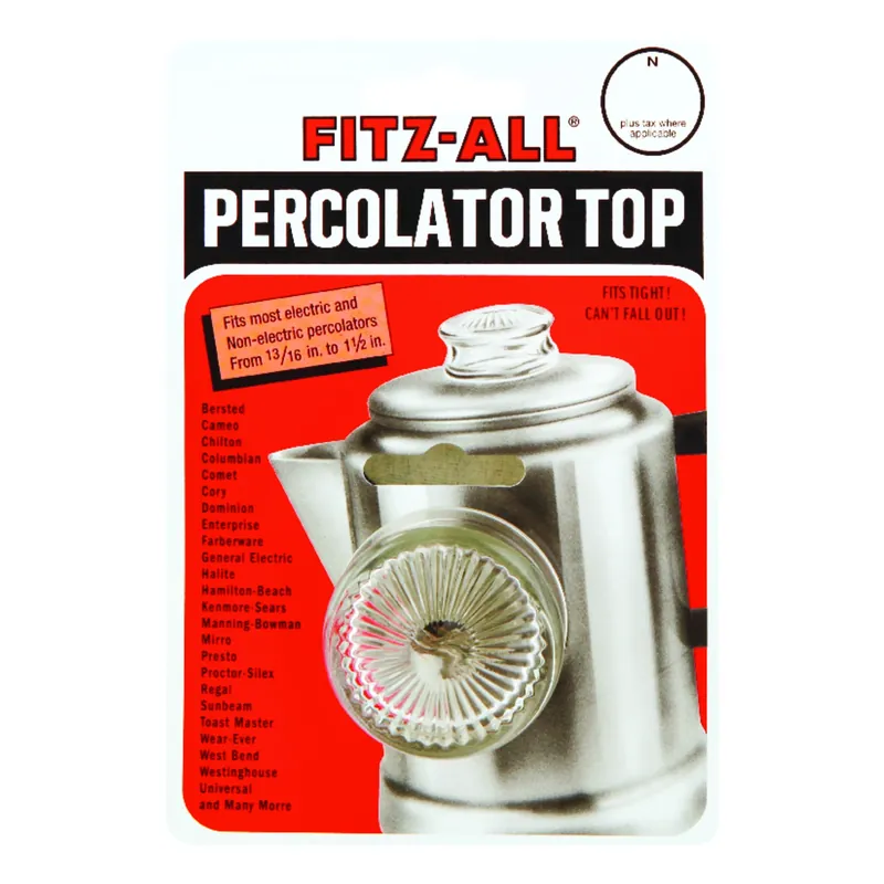 Glass Replacement Percolator Top Clear, Universal Fit For 13/16" To 1-1/2"