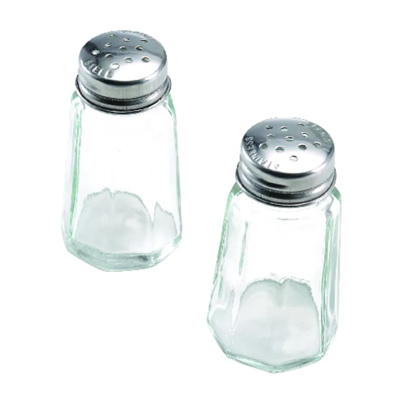 Clear Glass Salt And Pepper Set Salt And Pepper Set 2 Pk
