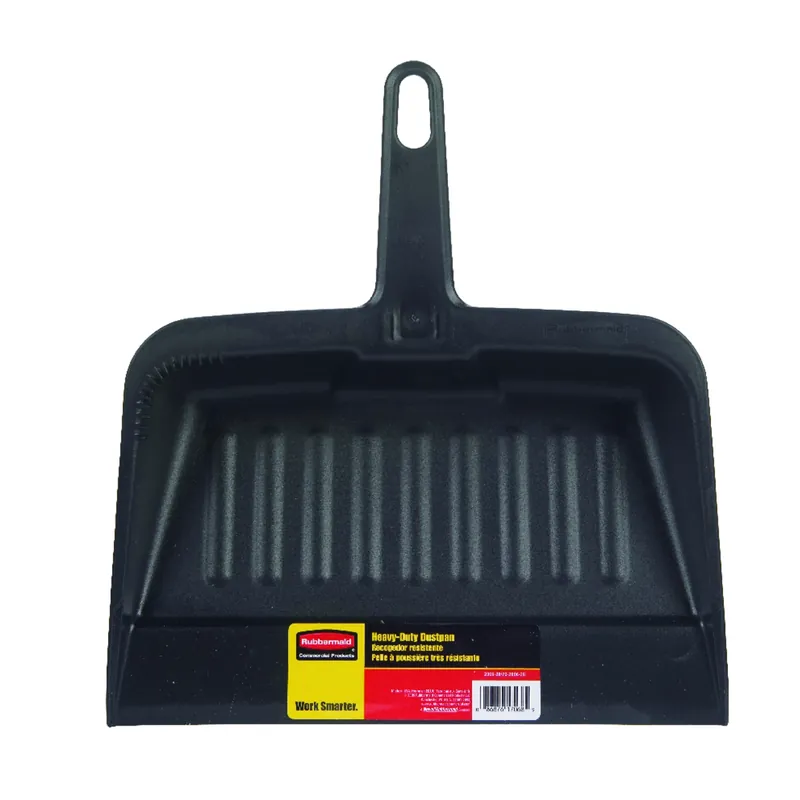 Heavy Duty Dust Pan, Charcoal, Commercial Grade, 8.125 X 12.25 X 13.25 In.