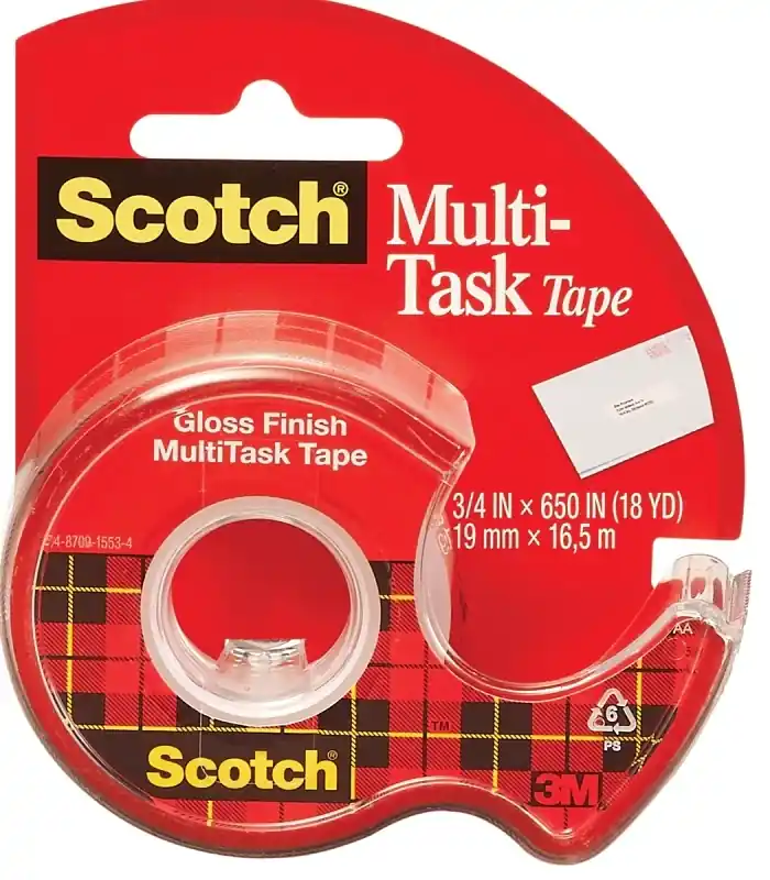 Household Tape, Clear, .75 X 650 In.