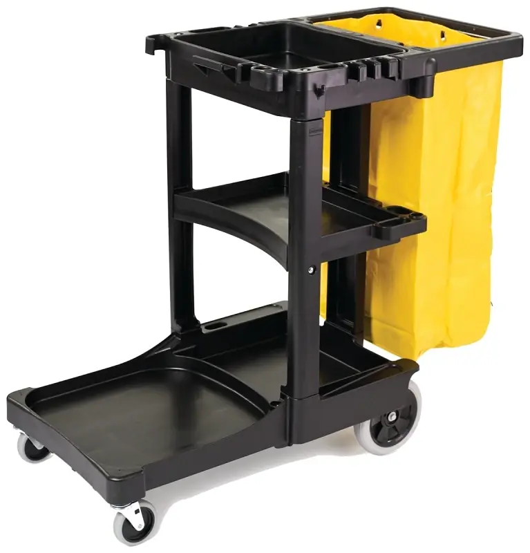 38.375-in Utility Cart With Zippered Yellow Vinyl Bag