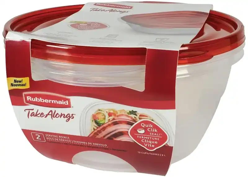 13 Cups Clear Food Storage Container 2 Pk