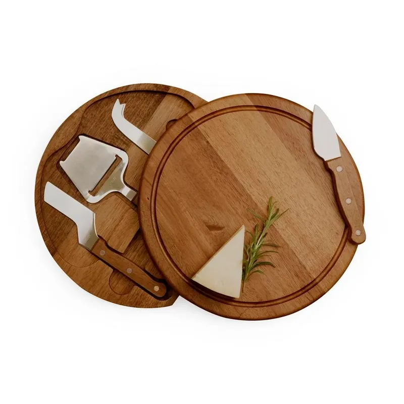 Toscana Acacia Circo Cheese Board And Tools Set With Cutting Board