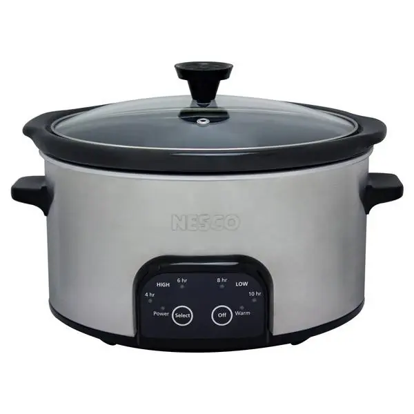 Nesco 6 Quart Digital Stainless Steel Slow Cooker Model Dsc-6-25