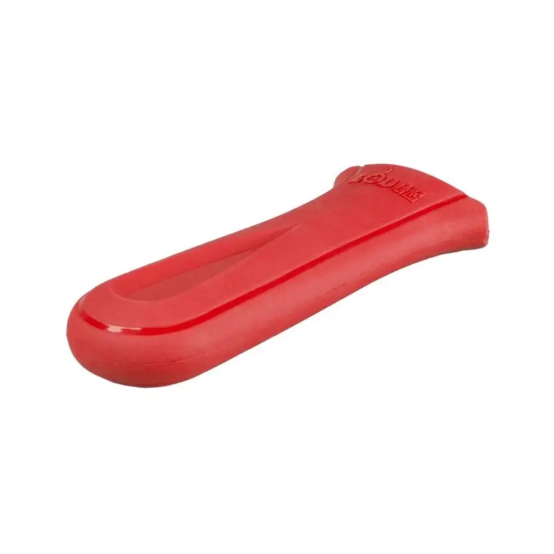 Deluxe Red Silicone Skillet Handle Holder, Dishwasher Safe