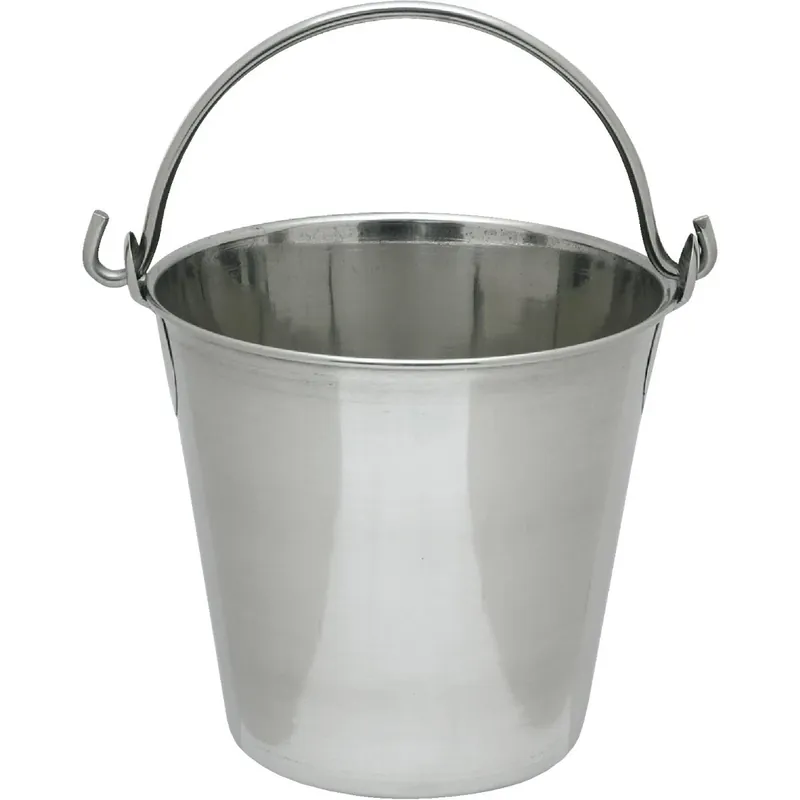 Stainless Steel Pail 6 Quart Heavy Duty Utility Bucket