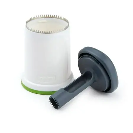 2 In 1 Jalapeno & Bell Pepper Corer - Manual Kitchen Tool With Stainless Steel Blade