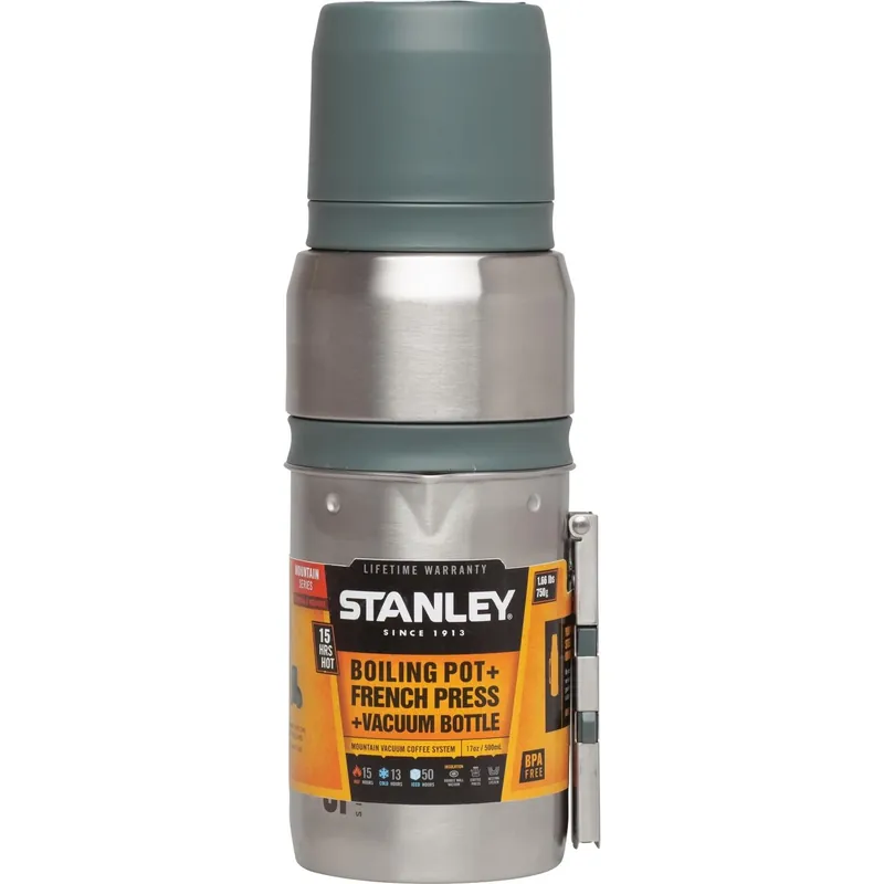 Stanley 17 Oz Silver Mountain Vacuum Coffee System French Press