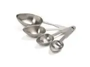 18/10 Stainless Steel 4-piece Measuring Scoop Set With Metric Equivalents