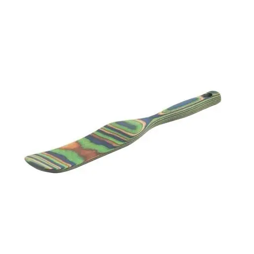 Pakkawood 11-inch Spurtle In Peacock Color