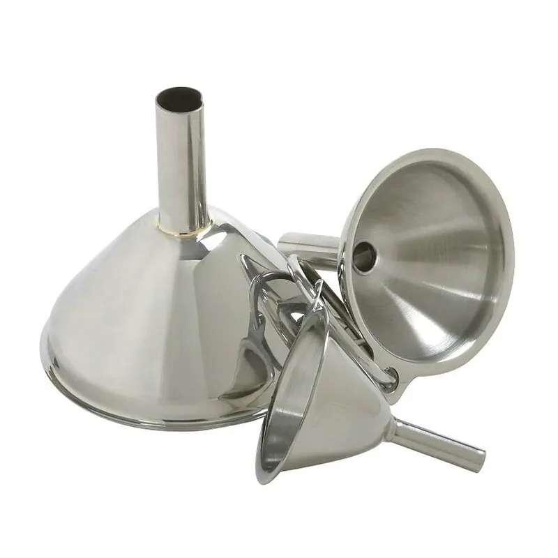Norpro Stainless Steel Funnel – 1/4, 3/8 & 1/2 Inch Spouts For Precise Pouring