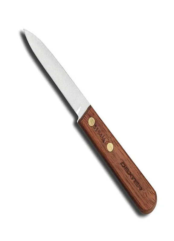 Cooks Style Parer Knife, 3-1/4 Inch, Brown Carbon Steel