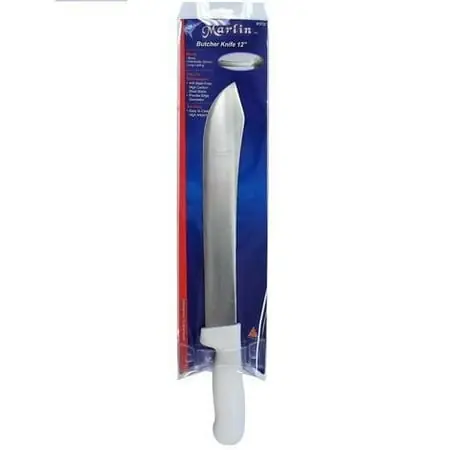 12 Inch Butcher Knife With Ergonomic Handle And Stainless Steel Blade