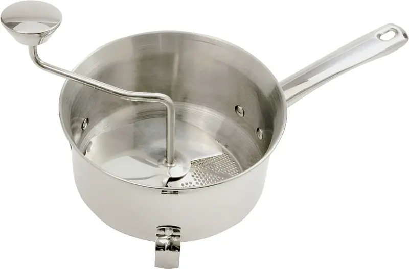 2 Qt. Stainless Steel Food Mill - Masher, Ricer, Strainer For Sauces & Purees
