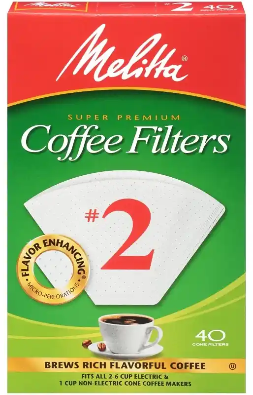 Cone Coffeefilter 2 White 40-ct