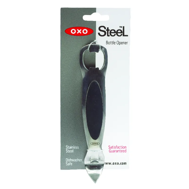 Good Grips Stainless Steel Manual Bottle Opener With Soft Non-slip Handle