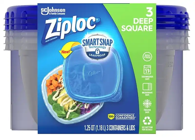 Food Storage Container 3 Pk Clear 40 Oz.