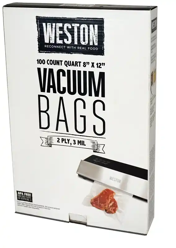 8 In. X 12 In. Vacuum Bags (100/bags)
