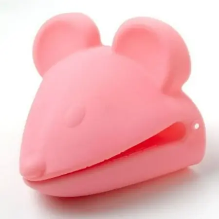 Light Pink Mouse Silicone Pot Holder - Fun And Functional Kitchen Accessory