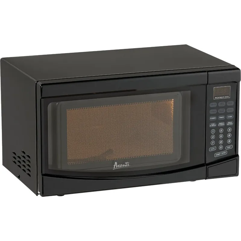 0.7 Cu. Ft. Black Countertop Microwave With 9 Power Levels And 6 Cooking Programs