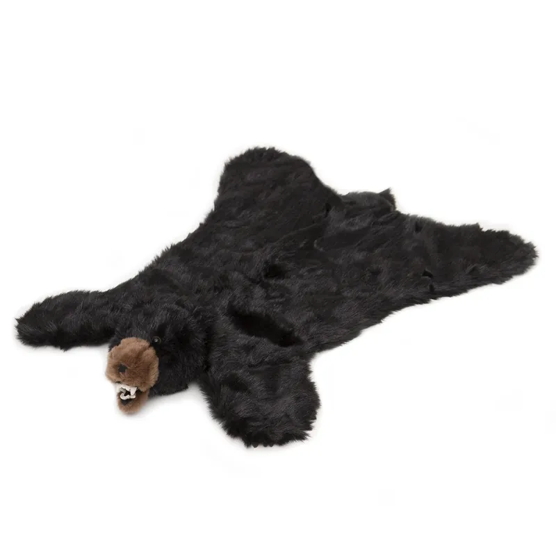 Large Black Bear Rug