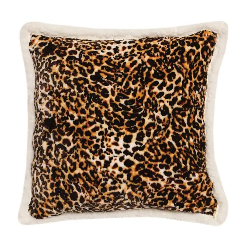18 In. H X 3 In. W X 18 In. L Multicolored Polyester Pillow - Rustic Plaid Design