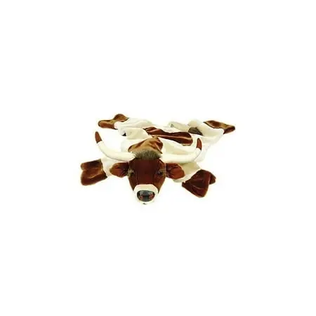Large Plush Longhorn Cow Kids Animal Rug - Perfect For Playrooms