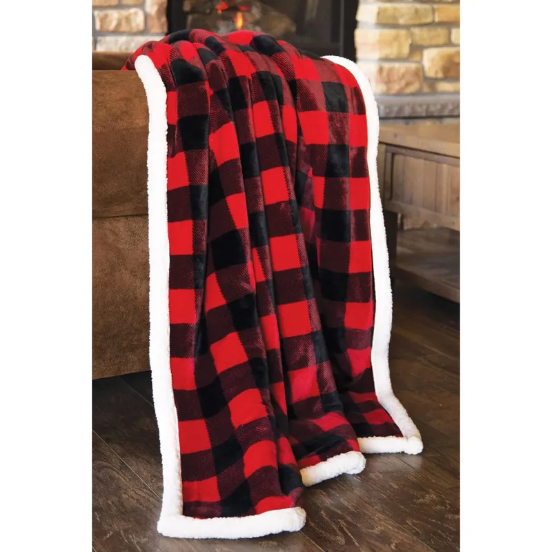 68 In. H X 2 In. W X 54 In. L Multicolored Polyester Plush Throw Blanket