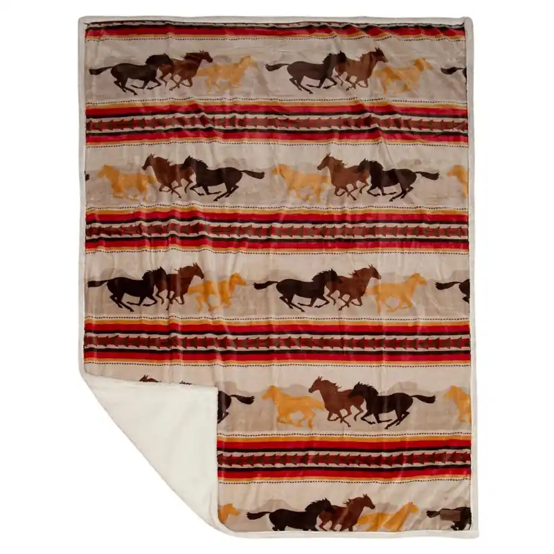 Inc 68 In. H X 2 In. W X 54 In. L Multicolored Polyester Plush Throw Blanket