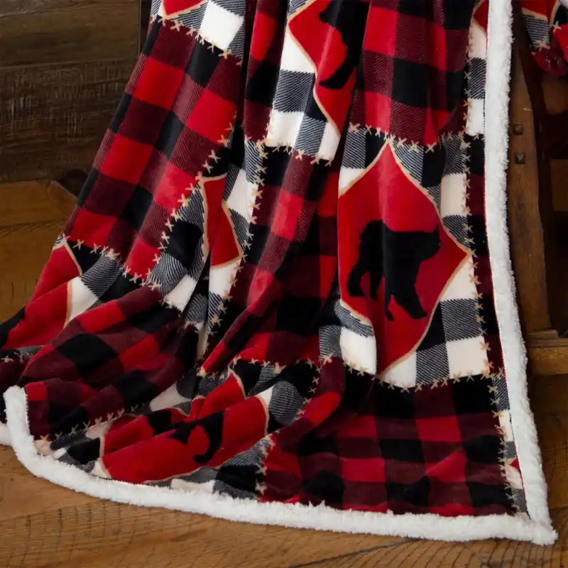68 In. H X 2 In. W X 54 In. L Multicolored Polyester Plush Throw Blanket