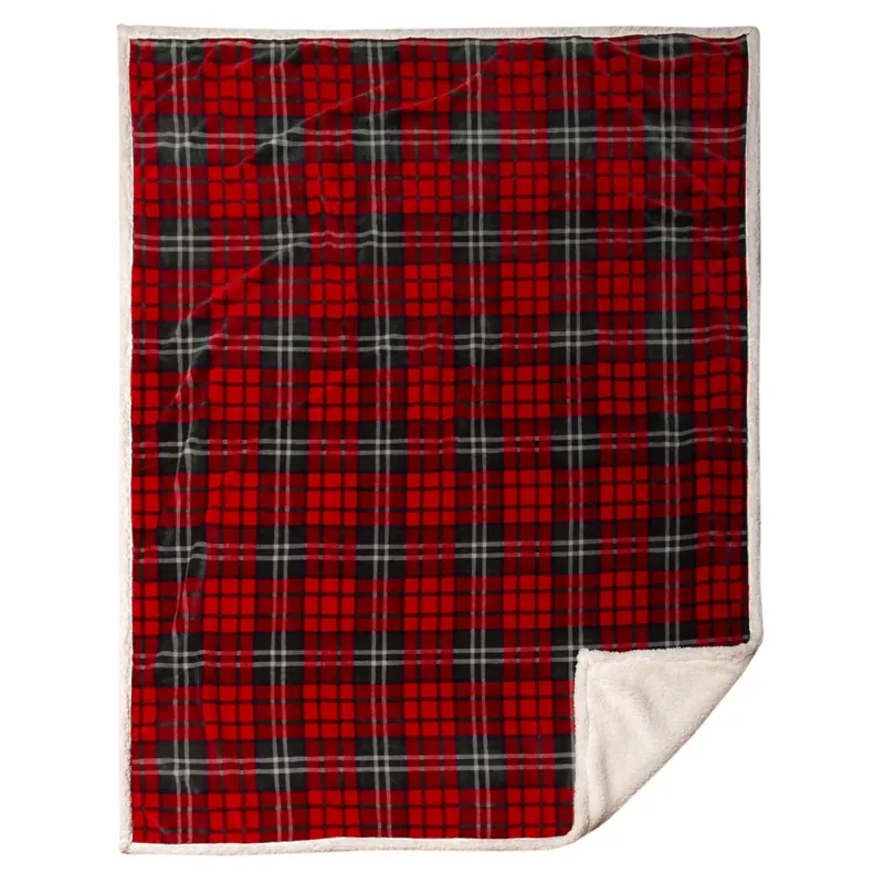 68 In. H X 2 In. W X 54 In. L Multicolored Polyester Plush Throw Blanket