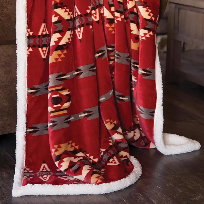 68 In. H X 2 In. W X 54 In. L Multicolored Polyester Plush Throw Blanket