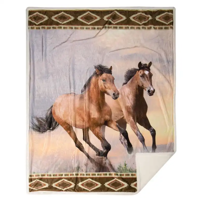 Inc 54 X 68 Inch Multicolored Fiber Polyester Throw Blanket