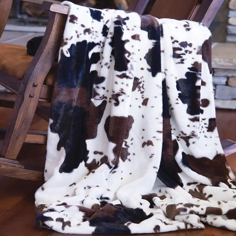 Inc 50 In. W X 60 In. L Multicolored Faux Fur Throw Blanket