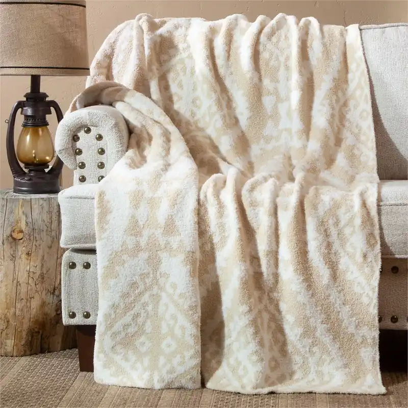 Morrocan Tan Stretchy Blanket