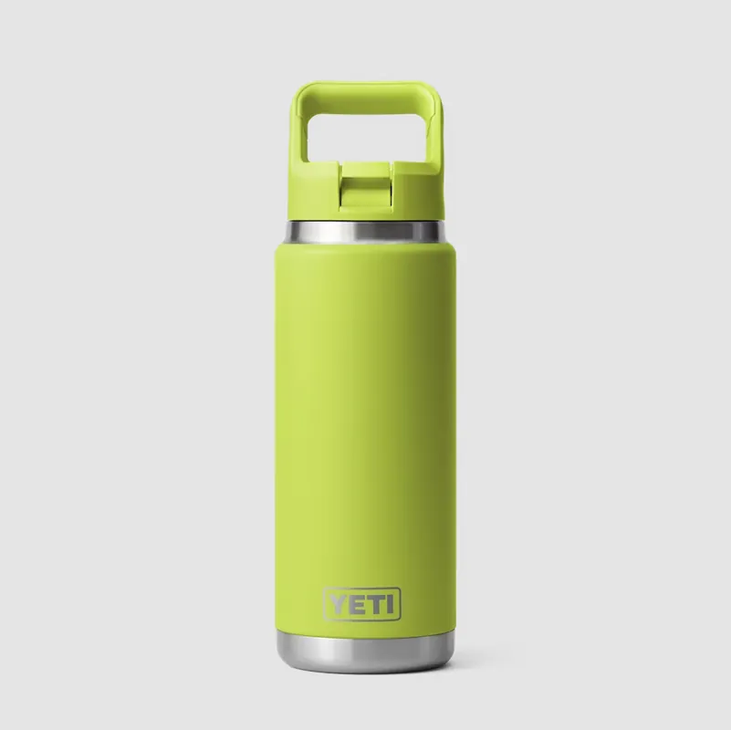Rambler 26 Ounce Water Bottle With Color-matched Straw Cap In Chartreuse