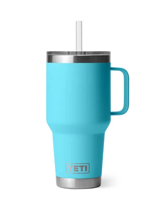35oz Rambler Straw Mug In Reef Blue - Durable And Insulated