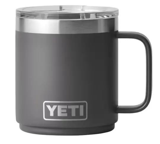 Rambler 10 Ounce Charcoal Bpa Free Mug With Magslider Lid - Insulated Travel Mug