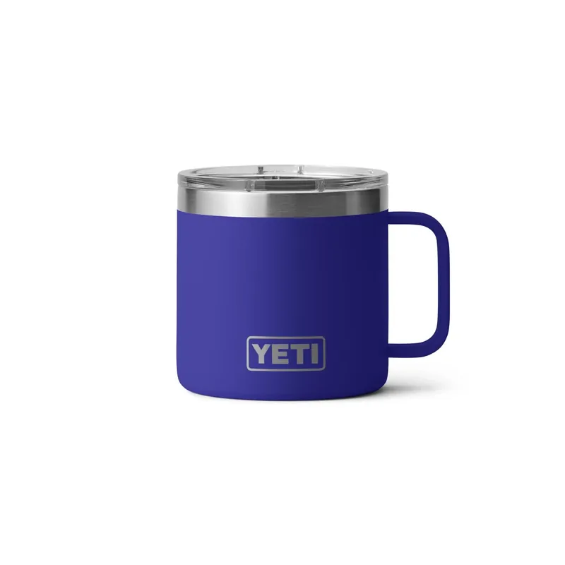 Rambler 14 Oz Offshore Blue Bpa Free Mug With Magslider Lid