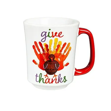 14 Ounce Turkey Handprint Ceramic Mug