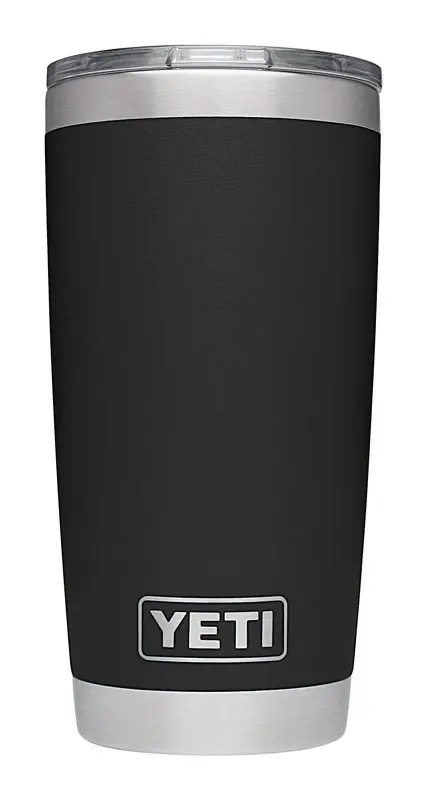 Rambler 20 Oz Black Stainless Steel Tumbler With Magslider Lid