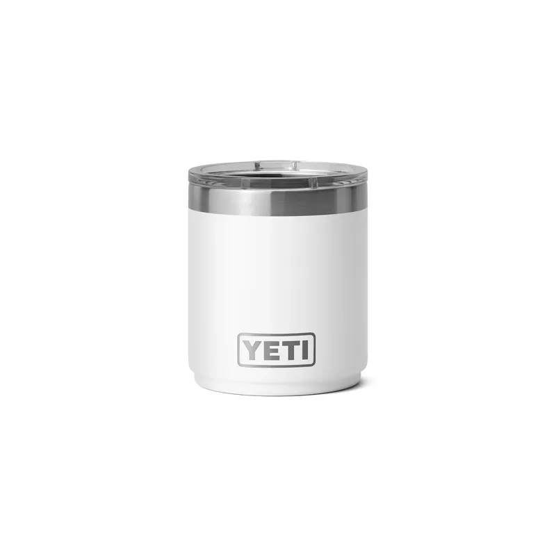 Rambler 10-ounce Stackable Lowball With Maglider Lid - White