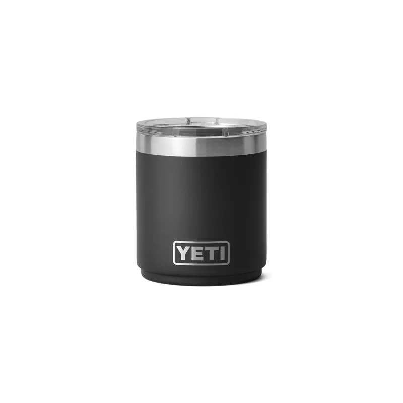 Rambler 10-ounce Stackable Lowball With Maglider Lid - Black