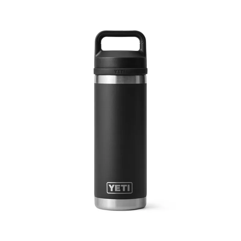 Rambler 18 Oz Black Bpa Free Insulated Chug Bottle With Chug Cap