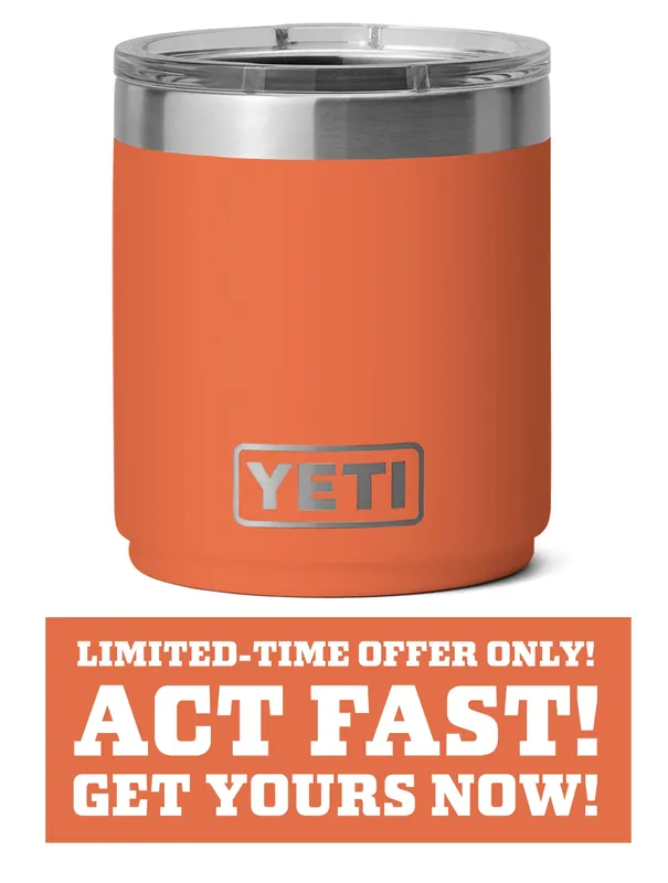 Limited Edition Yeti Rambler 10-oz. Stackable Lowball With Maglider™ Lid - High Desert Clay