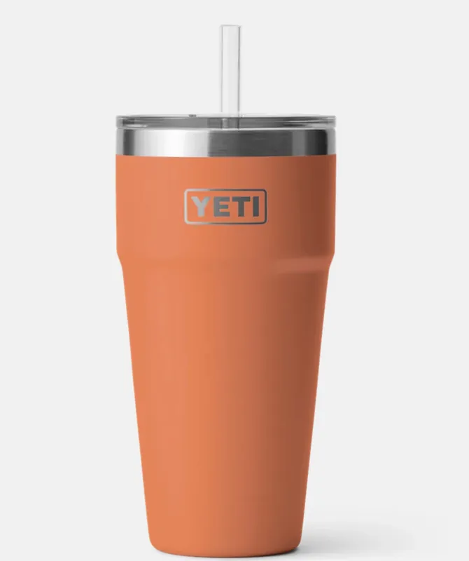 Rambler 26 Oz Straw Cup - High Desert Clay, Bpa Free, Insulated