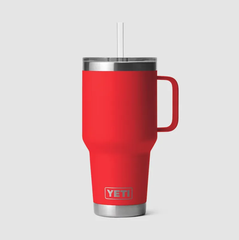 Rambler 35 Ounce Mug With Straw Lid In Rescue Red