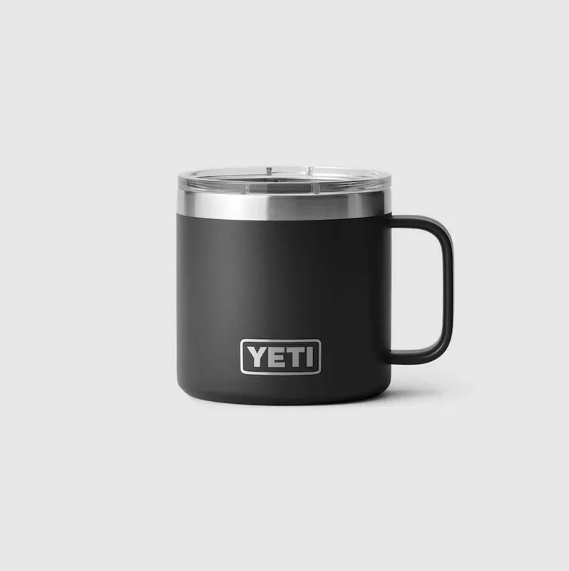 Rambler 14 Oz Black Bpa Free Mug With Magslider Lid - Durable Stainless Steel