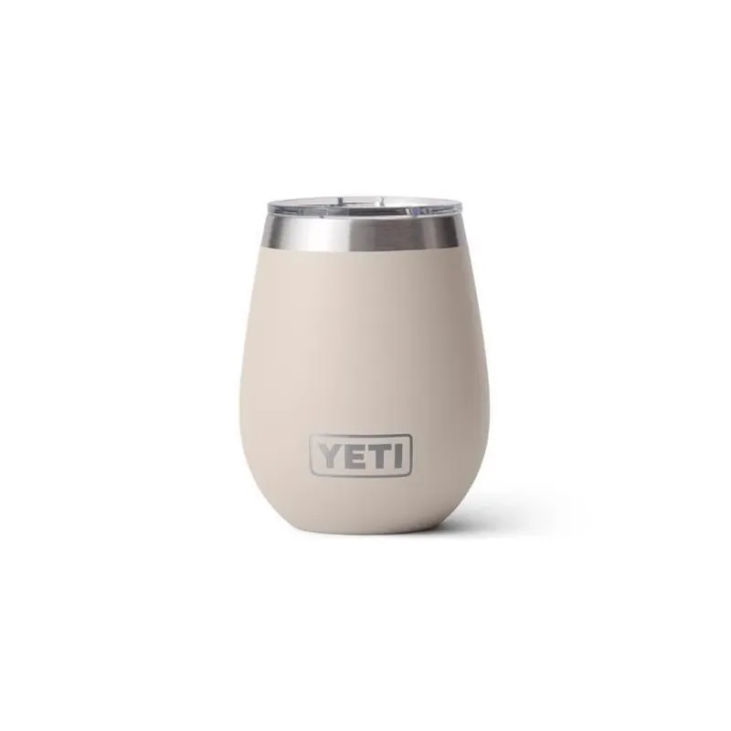 Rambler 10‑oz Cape Taupe Stainless Steel Wine Tumbler With Magnetic Slider Lid – Bpa‑free
